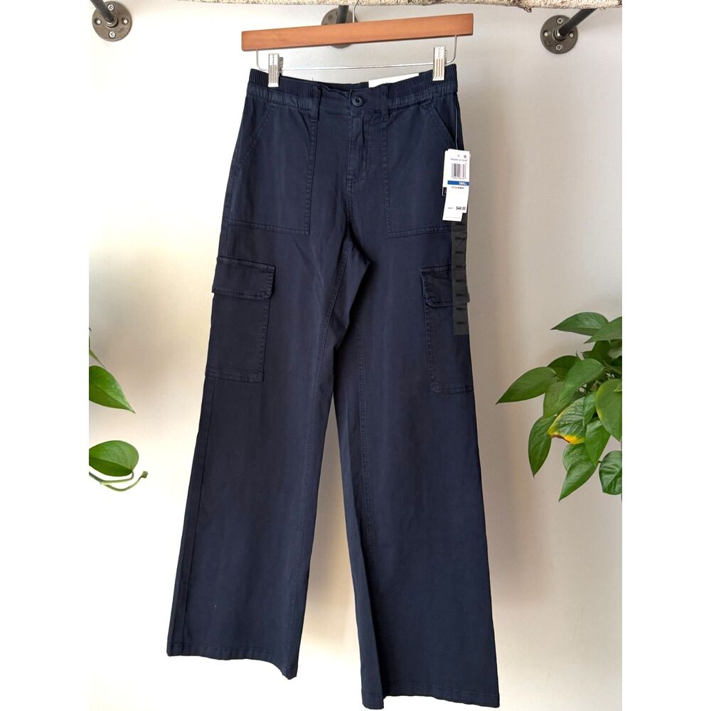 Ultra Flirt Navy High Rise Cargo Pants Size Small NWT